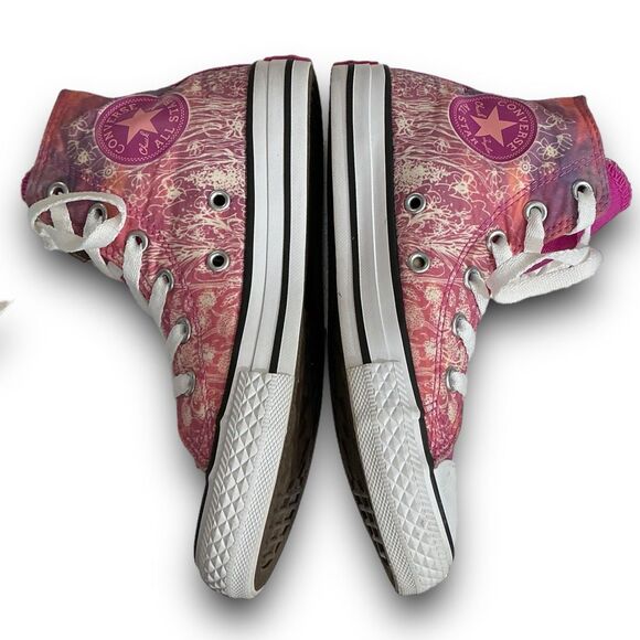 Converse Chuck Taylor All Star Hot Pink & Fuchsia Hi-Top Girl's Sneakers Size 13 - Picture 3 of 11